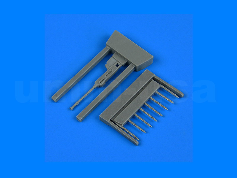 QB48962 Fokker G-1 gun barrels and machine gun 1/48